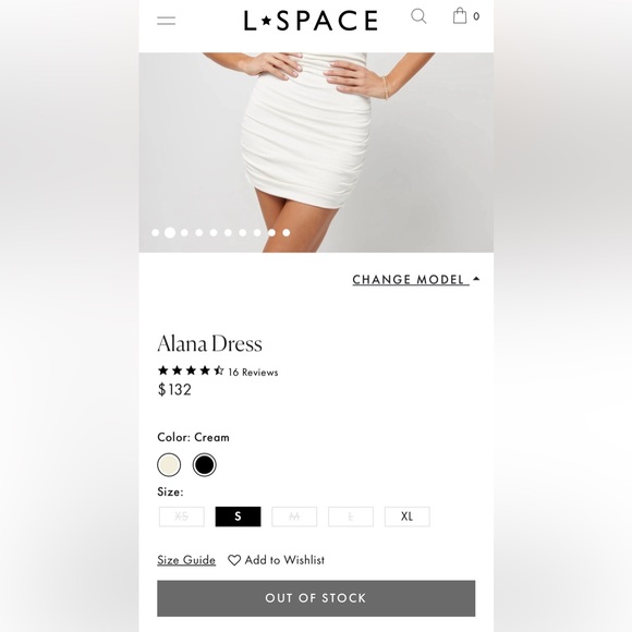 LSPACE ALANA RUCHED MINI DRESS SIZE SMALL NWT SOLDOUT - Picture 3 of 7